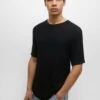 PULL & BEAR Short Sleeve- Trui - Black -About You Winkel a46a85d29bef4e869cd3076842e57c90