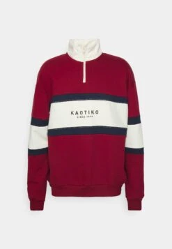 Kaotiko Crew Berwin Unisex - Sweater - Burgundy/Navy/Ivory -About You Winkel a52291dc86394a338e0b0c1a07eb631a