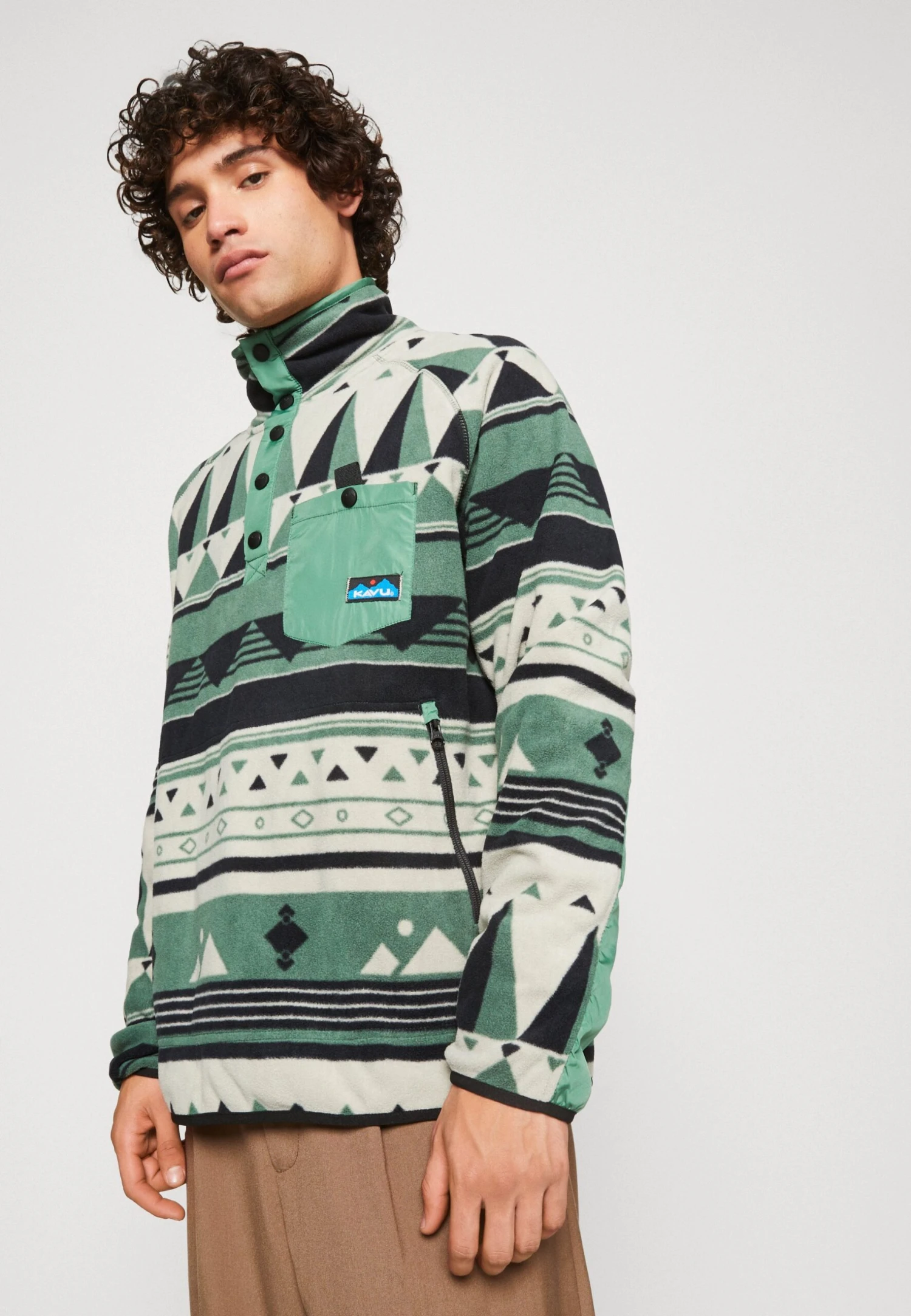 KAVU Sodilog - Fleece Trui - Green 6 KAVU Sodilog - Fleece Trui - Green - Afbeelding 4