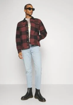 Only & Sons Onslouis Check Jacket - Lichte Jas - Bordeaux -About You Winkel a7f4d031017a405cba8186132c510d3d