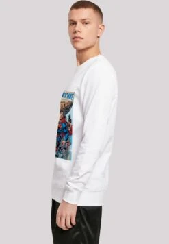 F4NT4STIC Dc Comics Fandome Superman Superheld Collage - Sweater - White -About You Winkel a882d38d97ad49a78bbd7890b764b43a