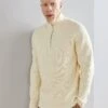 Lindbergh Half Zip- Trui - Cream White -About You Winkel ab766bc4ffe640c89c967746d940c060