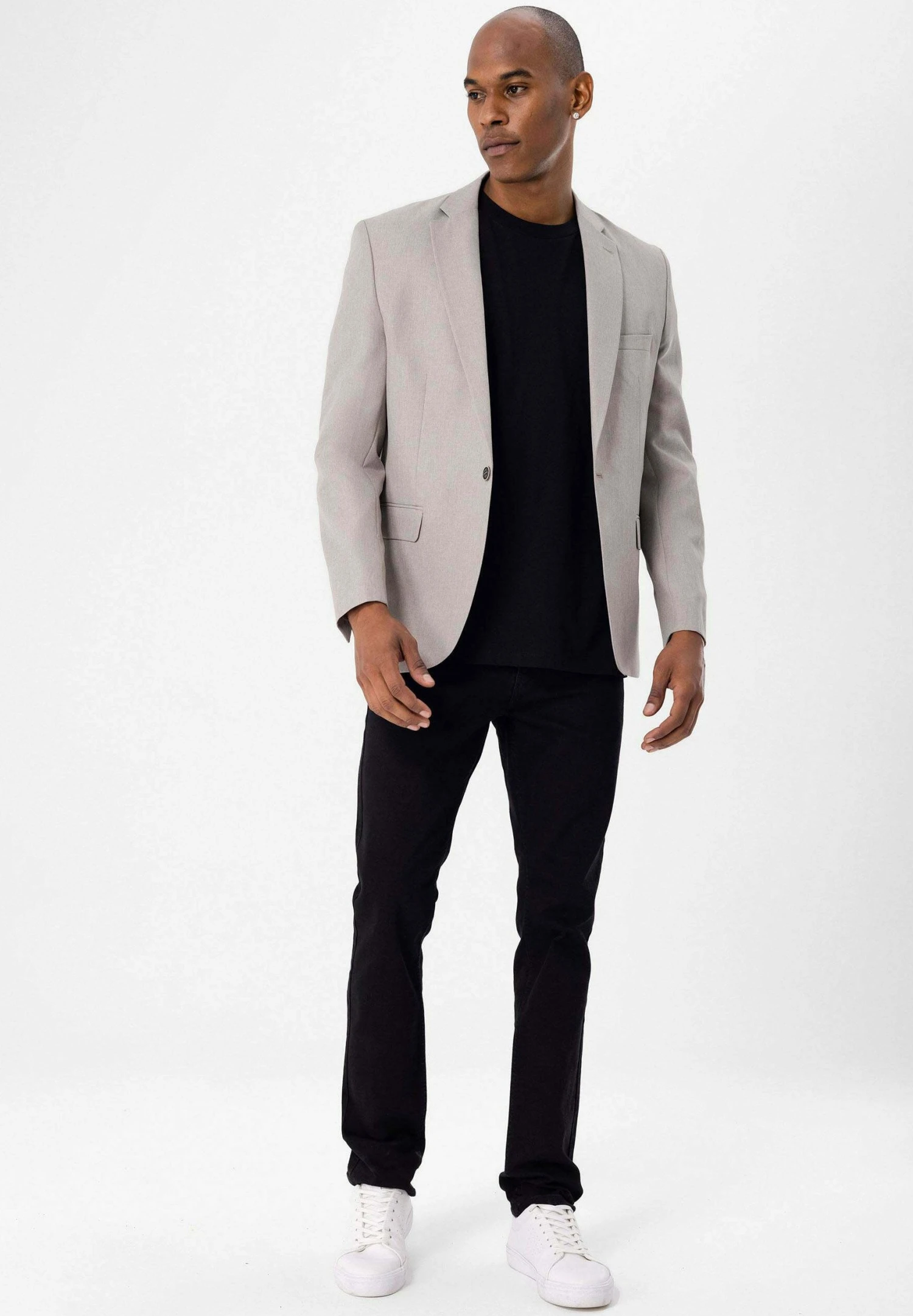 Blazer - Stone Melange 4 Blazer - Stone Melange - Afbeelding 2