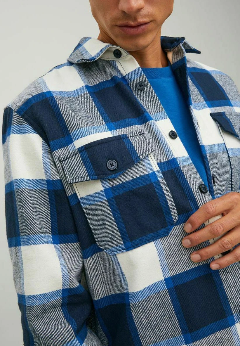 Jack & Jones Rddari Check L/S Sn - Lichte Jas - Navy Blazer 6 Jack & Jones Rddari Check L/S Sn - Lichte Jas - Navy Blazer - Afbeelding 4