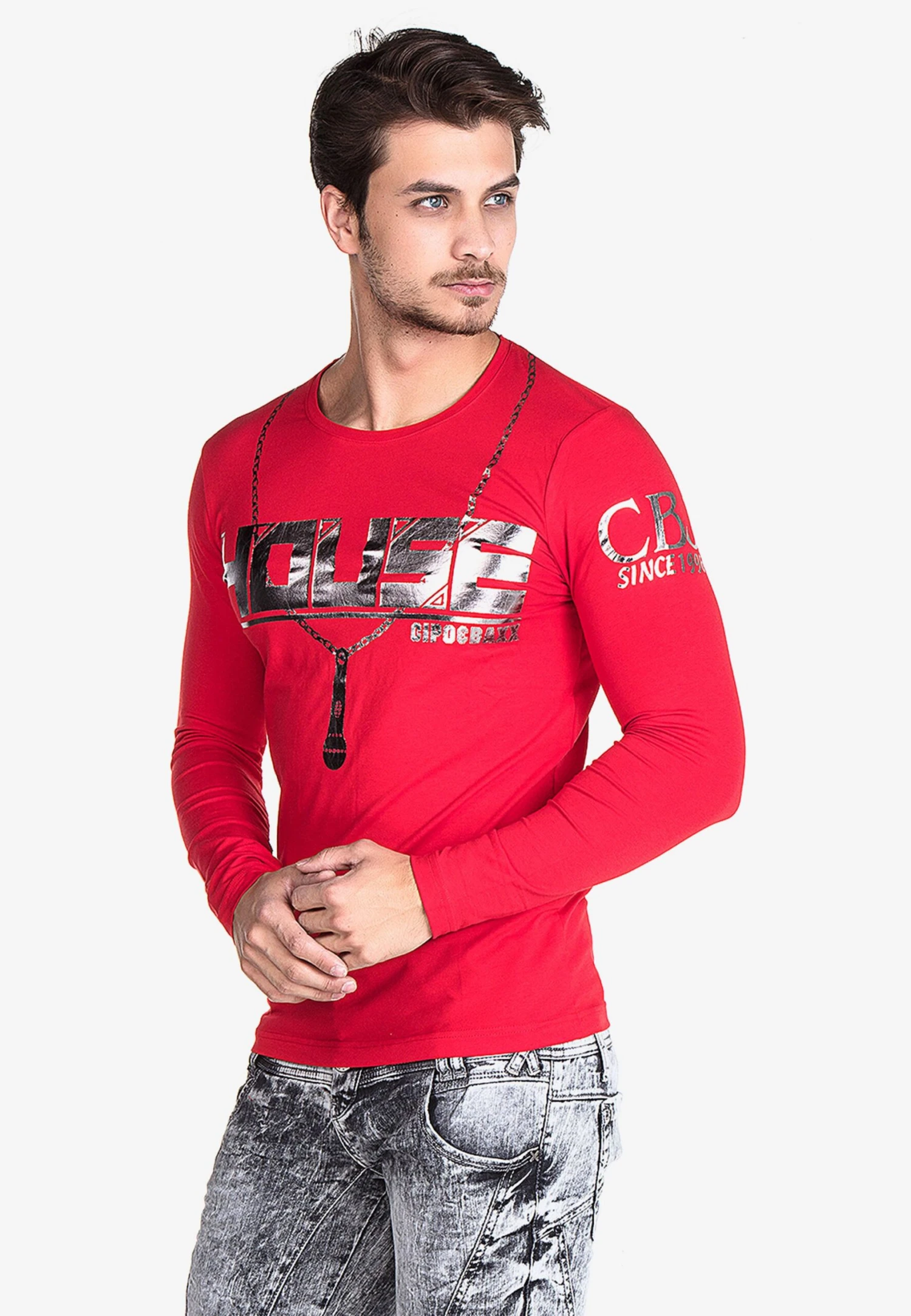 Cipo & Baxx Sweater - Red 7 Cipo & Baxx Sweater - Red - Afbeelding 5