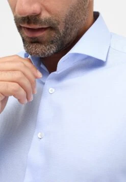 Eterna Struktur Modern Fit - Zakelijk Overhemd - Hellblau -About You Winkel b0dbf31509eb476fa76b830227d7d016