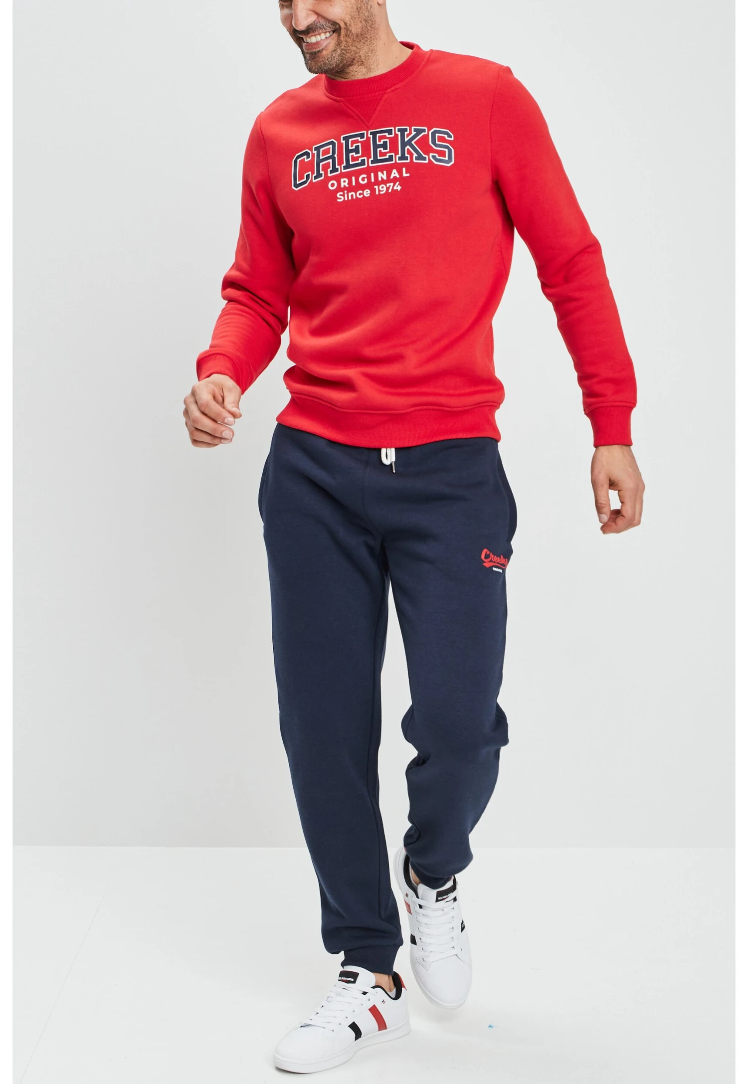 American Inspiration Fashion Cool Easy Round Ne - Sweater - Red 4 American Inspiration Fashion Cool Easy Round Ne - Sweater - Red - Afbeelding 2