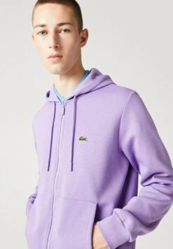 Lacoste Sweater Met Rits - Violet -About You Winkel bb16678e30744efabb4d41ef9cce45e4