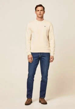 Hackett London Logo Crw - Sweater - Linen -About You Winkel be8c3e238e29435d8066e5c7f5991c08