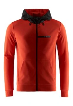 Sail Racing Hood E-Dye - Sweater Met Rits - Bright Red