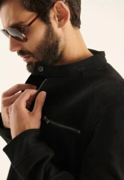 Pier One Imitatieleren Jas - Black -About You Winkel c318a0e8153447d2817e0b0e74026954