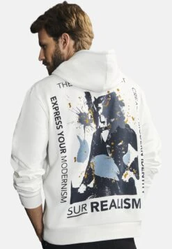 Blue Seven Abstract - Hoodie - Offwhite