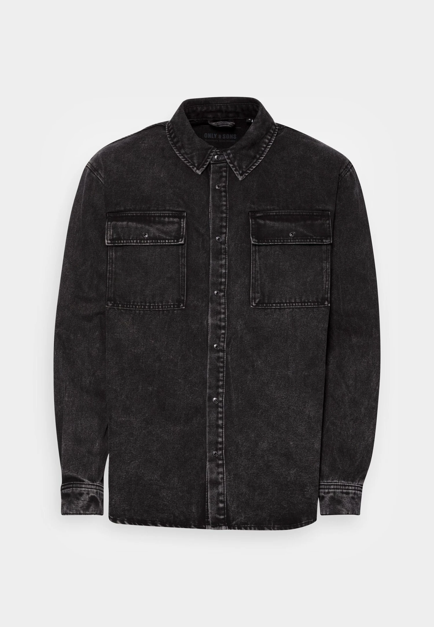 Only & Sons Onsbill Black WashedOvershirt - Spijkerjas - Black Denim 6 Only & Sons Onsbill Black WashedOvershirt - Spijkerjas - Black Denim - Afbeelding 4