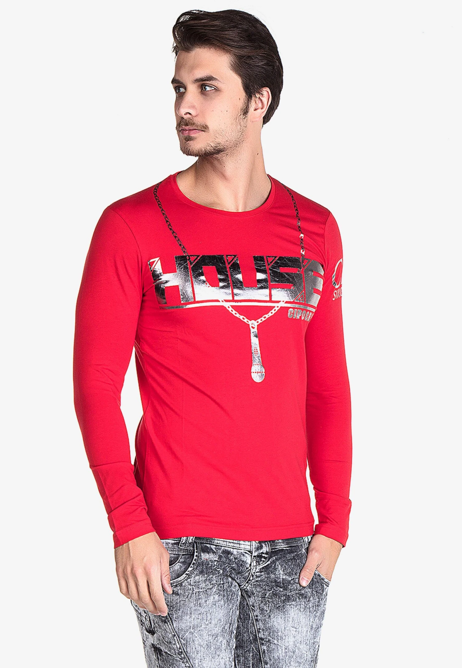 Cipo & Baxx Sweater - Red 6 Cipo & Baxx Sweater - Red - Afbeelding 4