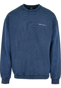 URBAN CLASSICS Small Embroidery Crew - Sweater - Spaceblue -About You Winkel cdbbd6f1b48d40febb8be52fbca571f8