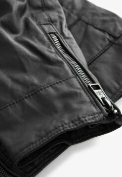 Next Racer - Imitatieleren Jas - Black -About You Winkel d616594682f44988a3951acb8328d7f7