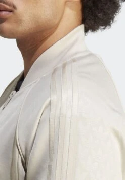 Adidas Originals Graphics Monogram Sst Track - Sweater Met Rits - Beige -About You Winkel dda08aaa6ae848d482f9cede3285e700