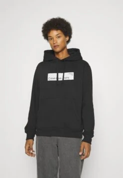 Calvin Klein Jeans Hyper Real Box Logo Genderless Unisex - Hoodie - Black -About You Winkel def5ca6895fc4660a52b63ba18560620