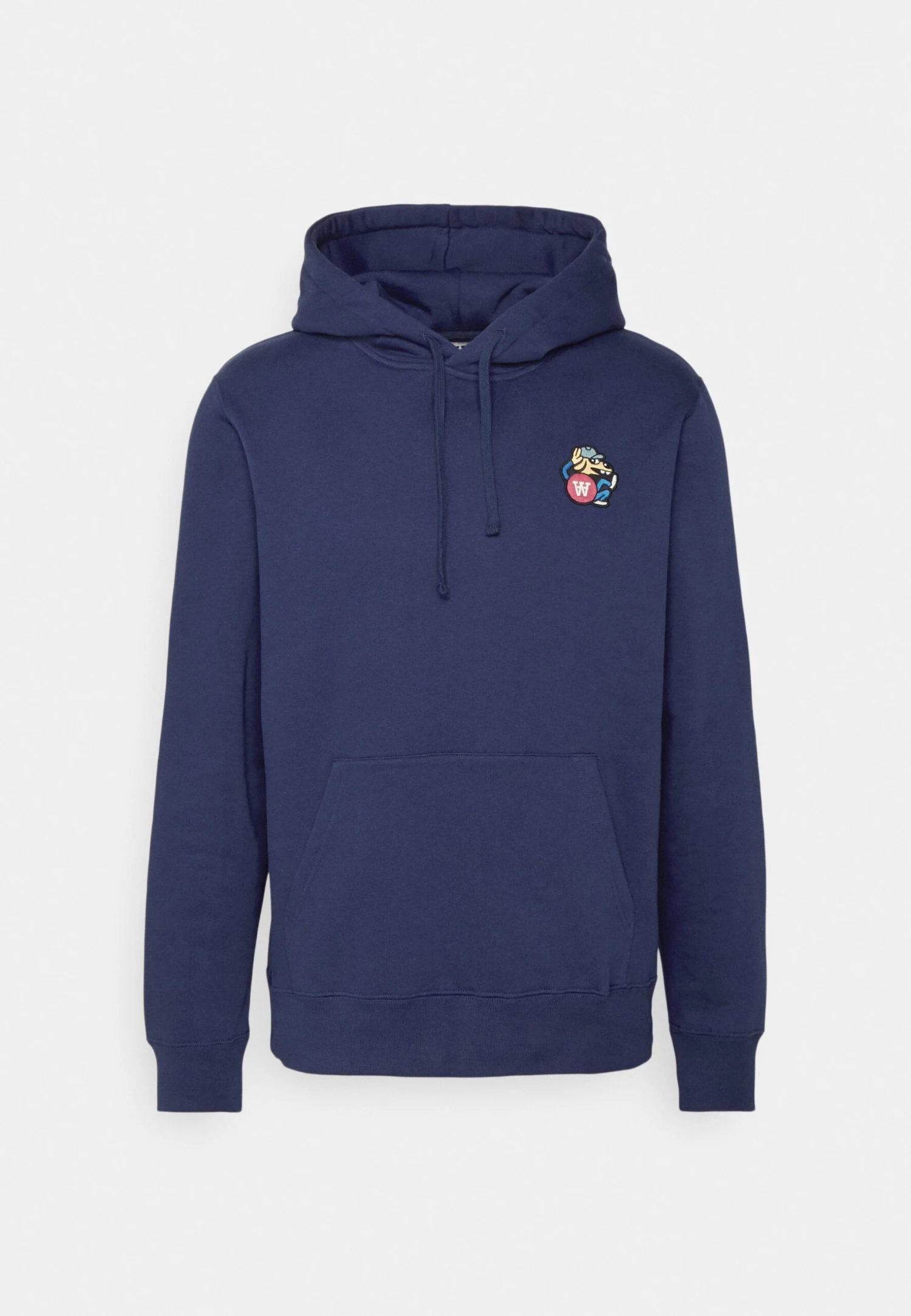 Wood Wood Ian Doggy Patch Hoodie - Sweater - Navy 9 Wood Wood Ian Doggy Patch Hoodie - Sweater - Navy - Afbeelding 7