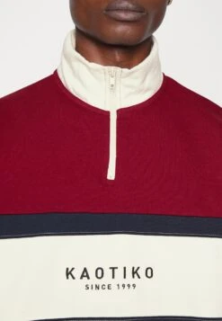 Kaotiko Crew Berwin Unisex - Sweater - Burgundy/Navy/Ivory -About You Winkel e0150e49e72e4b3ea63adc1050877629