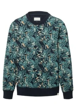 Tom Tailor Mit Allover-Print - Sweater - Navy Green Big Leaf Design -About You Winkel e2966e2f230c4c1faa5843de2baa2302