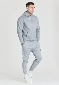 SikSilk Emboss- Hoodie - Grey -About You Winkel ea2ac93fe012471e8dc341a200e1a195
