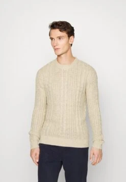 Selected Homme Slhhenry Cable Crew Neck - Trui - Oatmeal -About You Winkel ea6c1b293cce45a4bcbdc9ea3ee84843