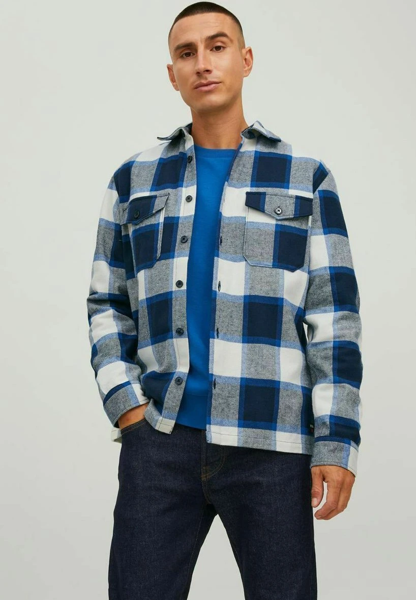 Jack & Jones Rddari Check L/S Sn - Lichte Jas - Navy Blazer 3 Jack & Jones Rddari Check L/S Sn - Lichte Jas - Navy Blazer