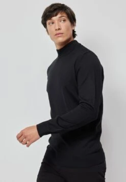 Standard Fit Basic Mock Turtleneck - Trui - Black -About You Winkel f362b02251ea4ed68236e4501a922182