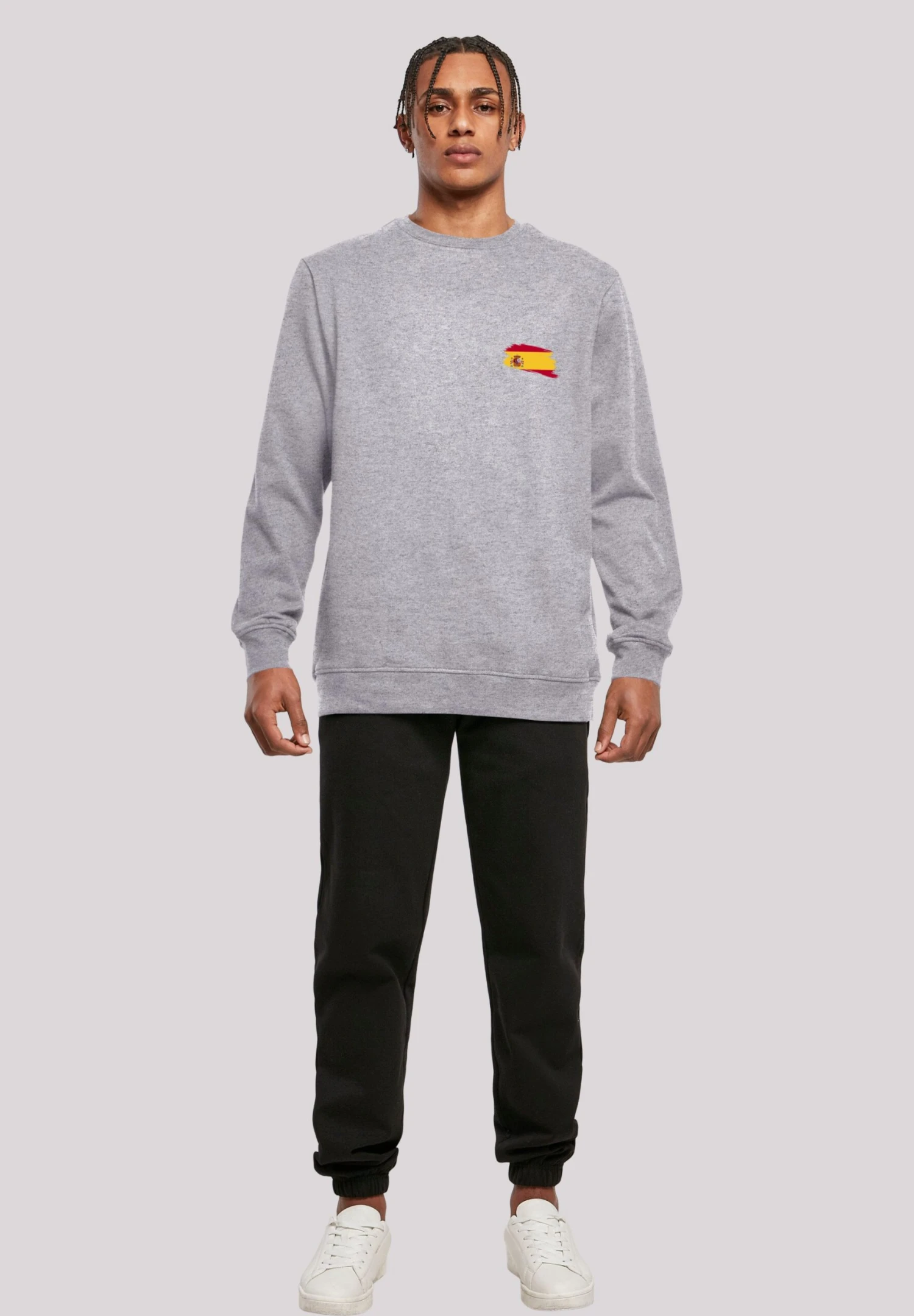 F4NT4STIC Spanien Flagge - Sweater - Heather Grey 4 F4NT4STIC Spanien Flagge - Sweater - Heather Grey - Afbeelding 2
