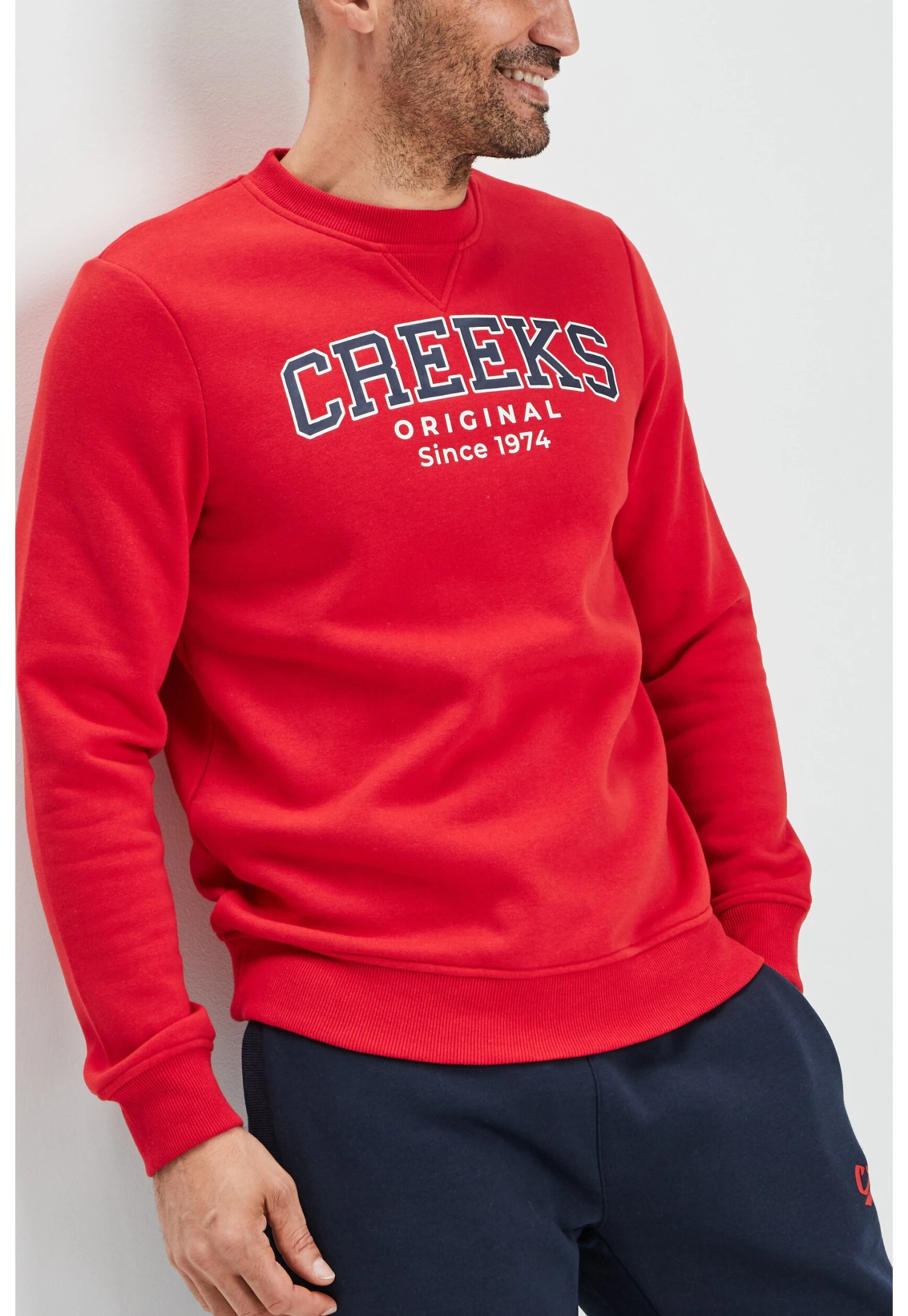 American Inspiration Fashion Cool Easy Round Ne - Sweater - Red 3 American Inspiration Fashion Cool Easy Round Ne - Sweater - Red