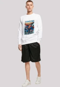F4NT4STIC Dc Comics Fandome Superman Superheld Collage - Sweater - White -About You Winkel fd855a04cf51404e941b9174f30837f0